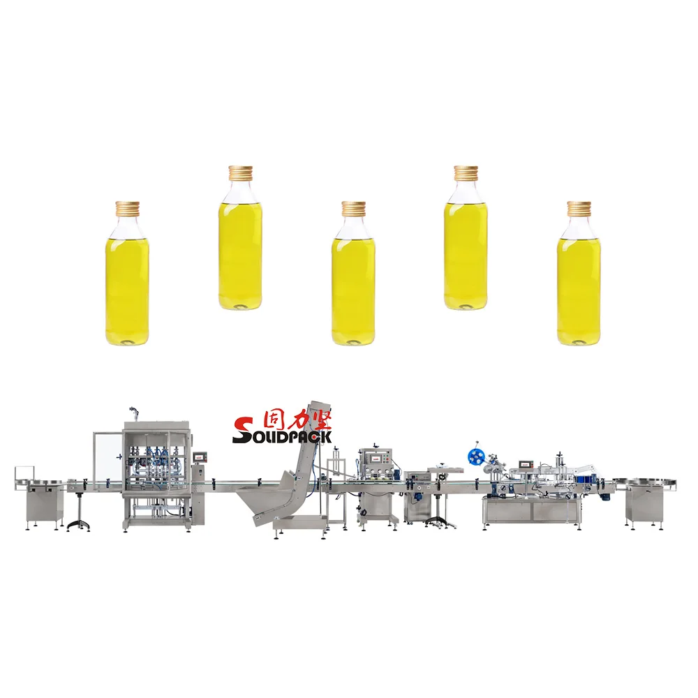 Solidpack chili olive oil packing machine automatic filling device for oil