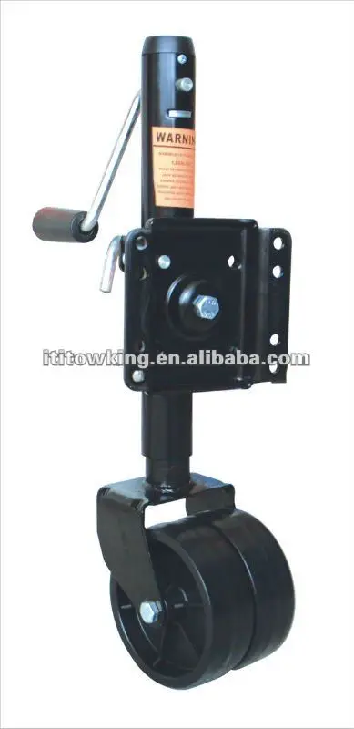 1500lbs Dual 6inch Wheel Swing Away Bolt-on Boat Trailer Jack for Sale