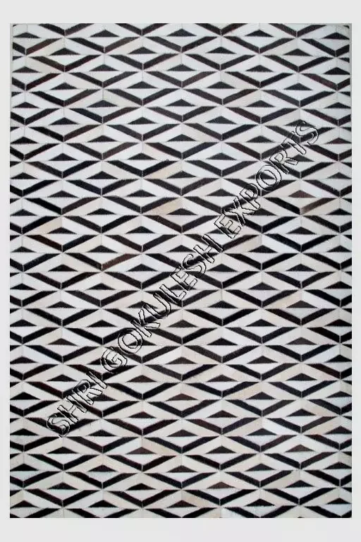 Indian Style Traditional Leather Patchwork Carpets Quality Grade Home Decoration Floor Carpet / Area Rug Export