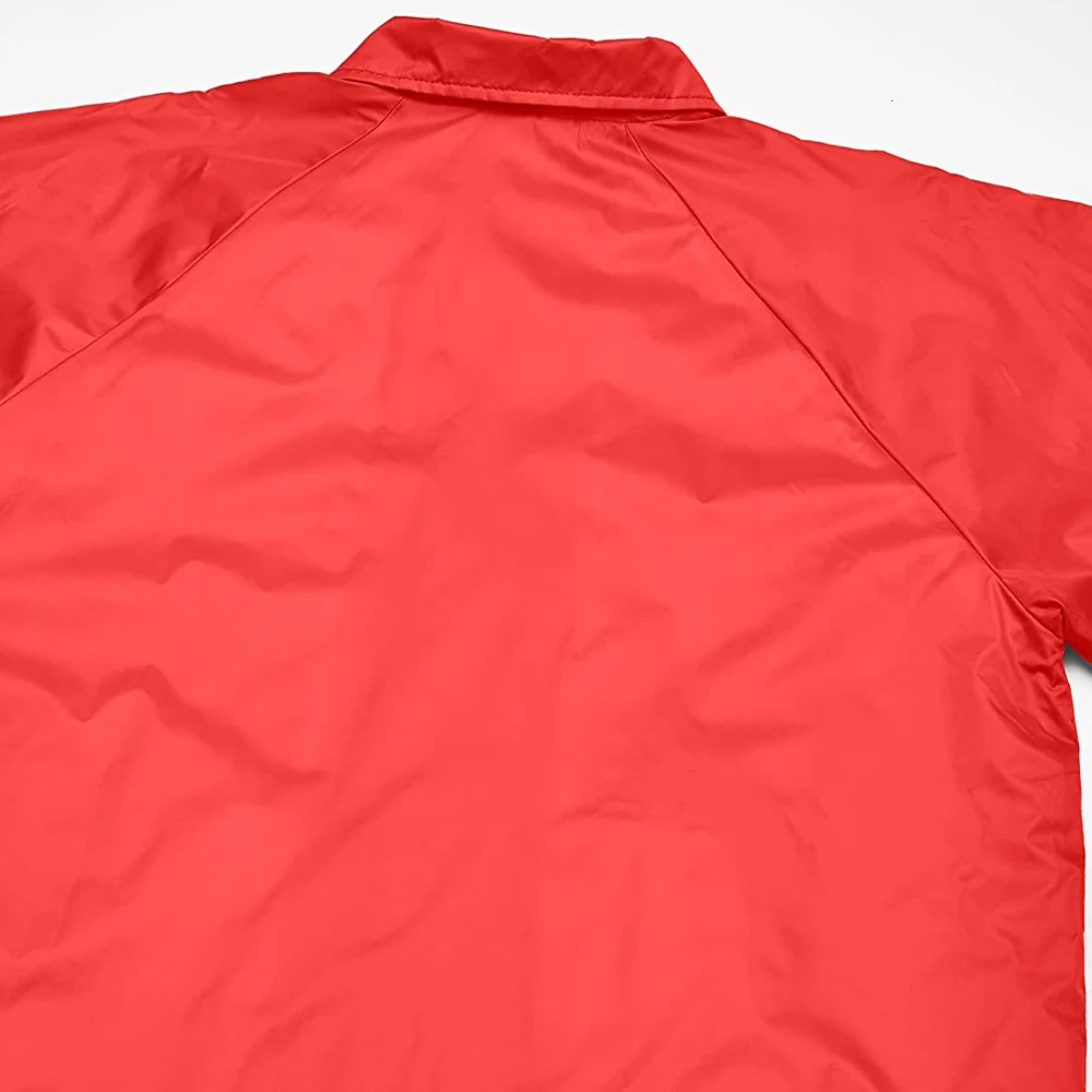 Wholesale Durable Coaches Jacket Water-Resistant Nylon Polyester Front Pockets Button Closure Outdoor Field Usage Coaches Jacket