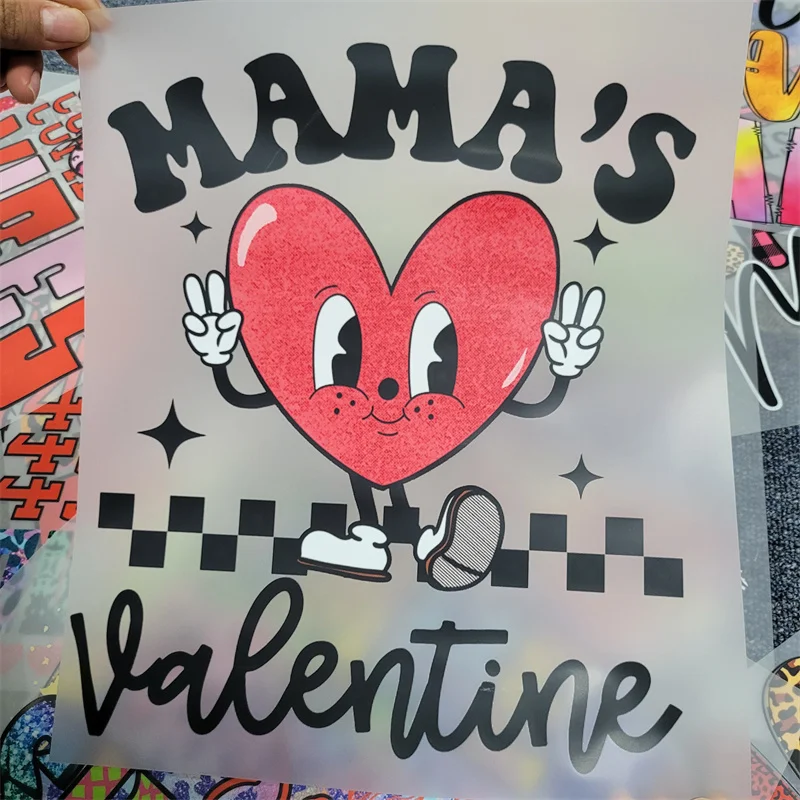 DTF Transfer Peace Hope Love Transfer for t-shirt Valentines Day Direct To Film Ready to Press Heat Transfer for Shirts