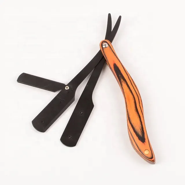 Wholesale Classy Old Shaving Razor Shaving Knife Hair Removal With Wooden handle Razor