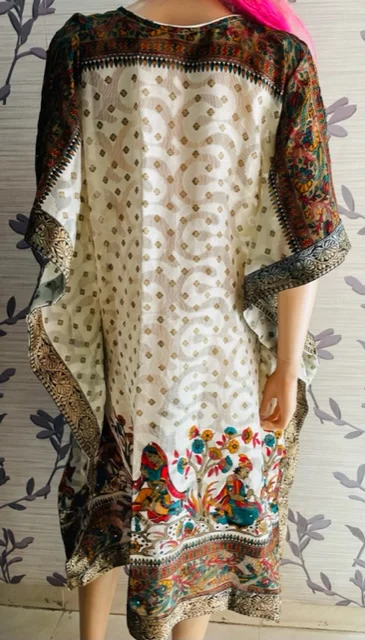 New Gujrati Print Kaftan Indian Caftan Maxi Dress Beach Cover up Bridesmaid Gift Kaftan for Women Nightwear Dress