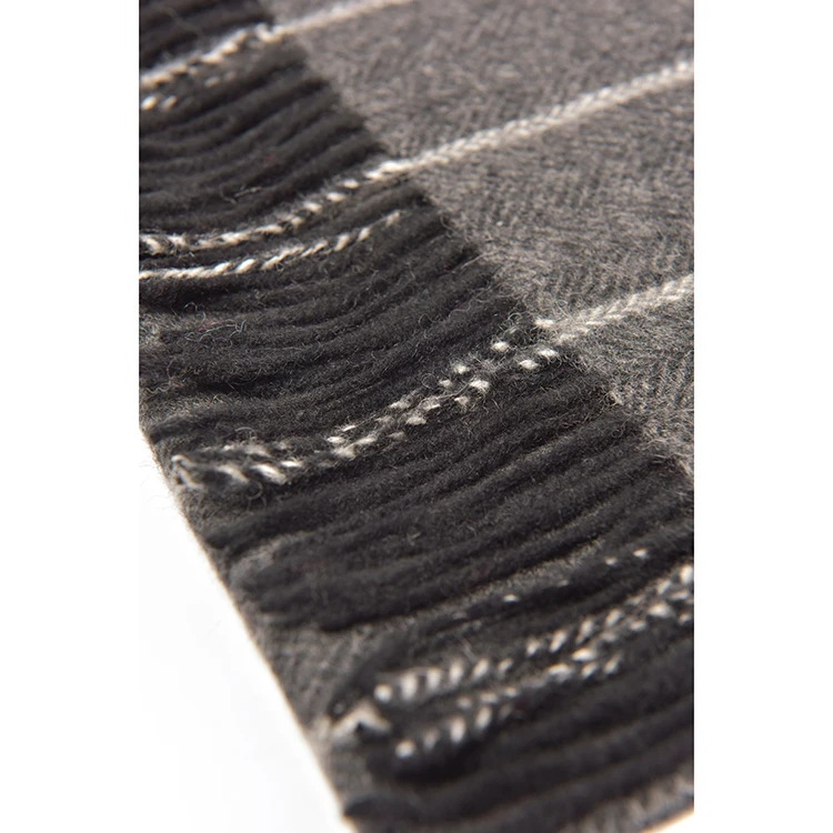 Factory Hot sales breathable eco neckwears high quality dress shawl wrap muffler women men wholesale stripe linen scarves