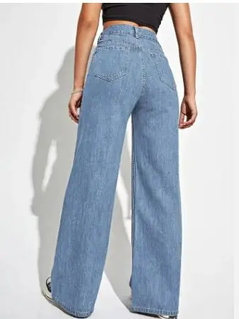 new arrival customized Good Price Loose jeans women show thin straight pants women casual style