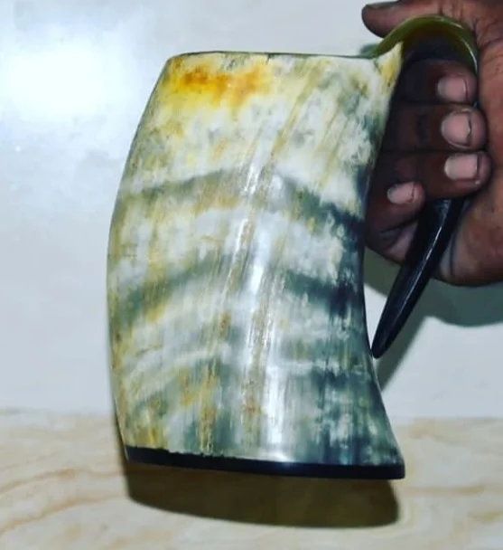 High Quality Drinking Beer Horn Mug Customize Size Logo Food Safe Sustainable Viking Drinking Horn