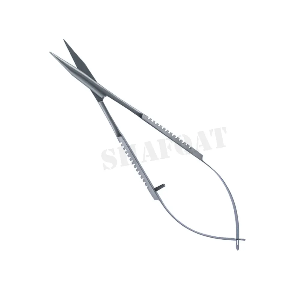 Ophthalmic Instruments Best Quality Stainless Steel Castroviejo Needle Holder Curved