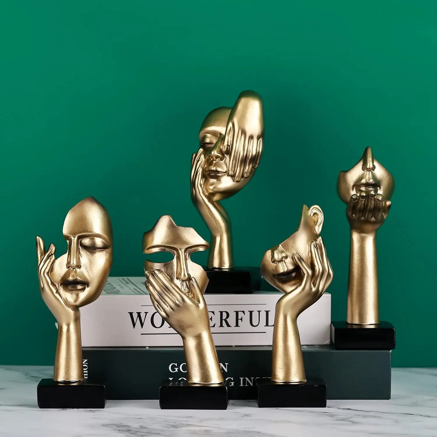 Unique FACE EXPRESSION Artisan Crafted Metal Sculptures and Decorative Statues Artistic Ornaments for Contemporary Home Interior