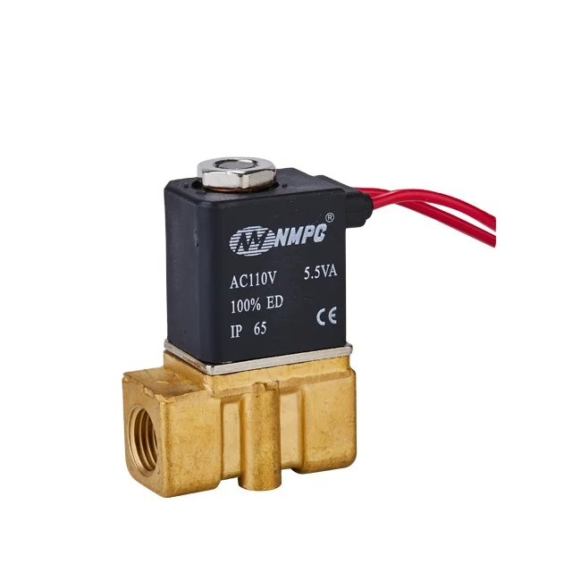 Good Price 2P025-06 2/2 Way  Fluid Valve Solenoid Valve 2/2Mini Water Plastic Brass Solenoid Valve For DC12V DC24V AC110 AC220