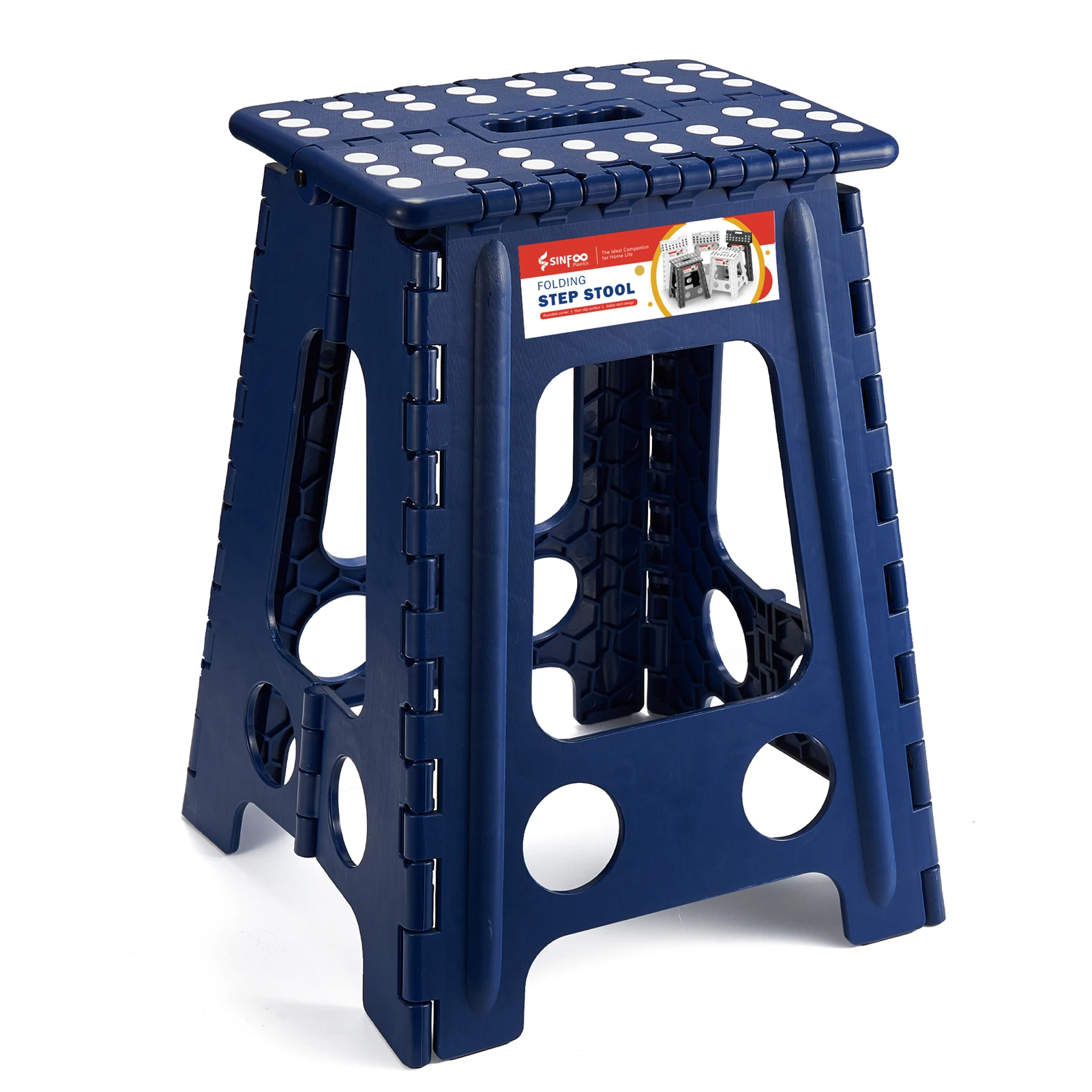 Портативный складной пластиковый табурет с ручкой, с подшипником 400 фунтов