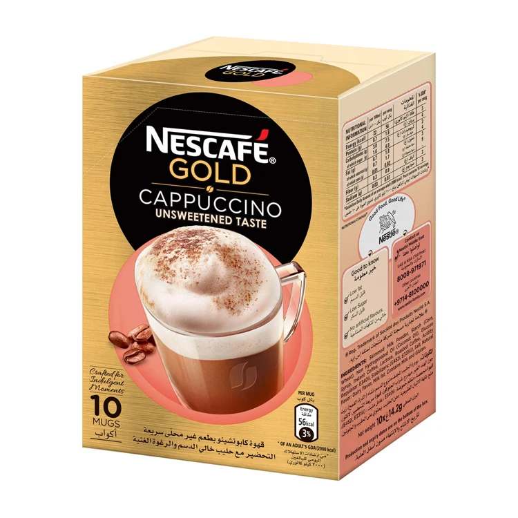 Оптовая цена поставщик NESCAFE золотые пакетики для капучино и коробки растворимого кофе оптовая продажа быстрая доставка
