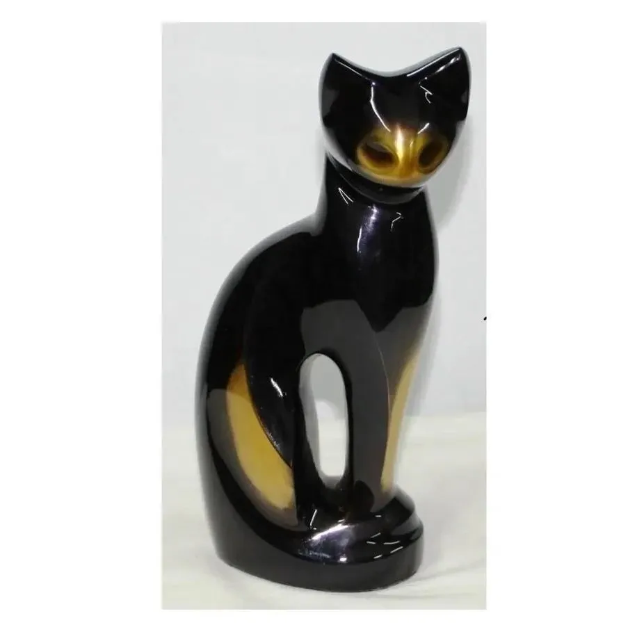 Beautiful Memorial Standing Cat Pets Cremation urns for Cat/Dog Funeral Ashes Metal Brass/Aluminum