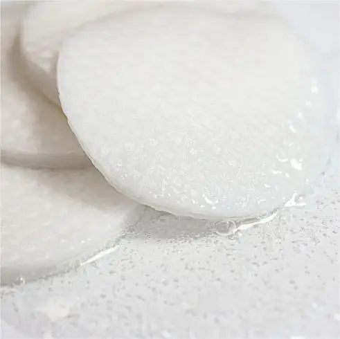 80gsm 100% viscose OEM Reusable Lint-free Cotton Pads Household Natural Free Round Cotton Pad Travel Size  Cleaning cotton  Pads