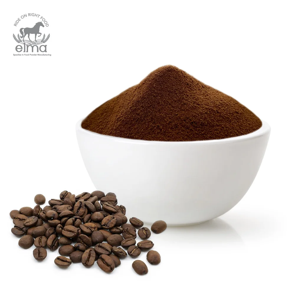 HALAL Certified 3-in-1 Bulk Order Instant Coffee Powder High Caffeine Arabica & Robusta Spray Dried with Bitter Taste Good Aroma