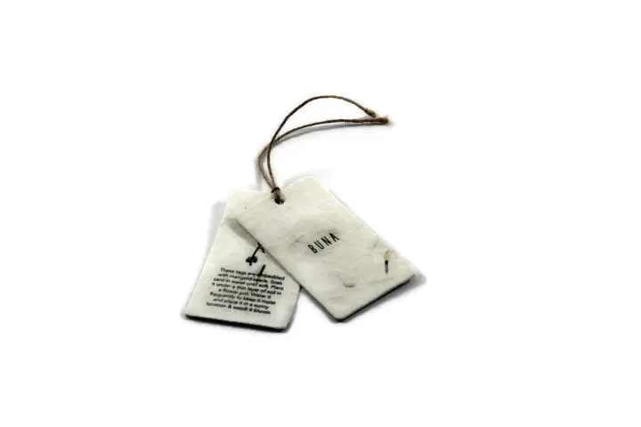Eco Friendly Recycled Fashion Garment Paper Hang tags Custom Clothing Label Hang Tag USA UK CANADA