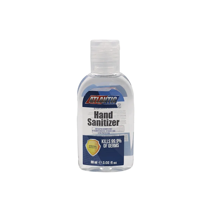 Atlantic UAE Made Hand Sanitizer Hand Disinfectant Bottle Bulk Wholesale Custom Logo Travel Size Hand Sanitizer