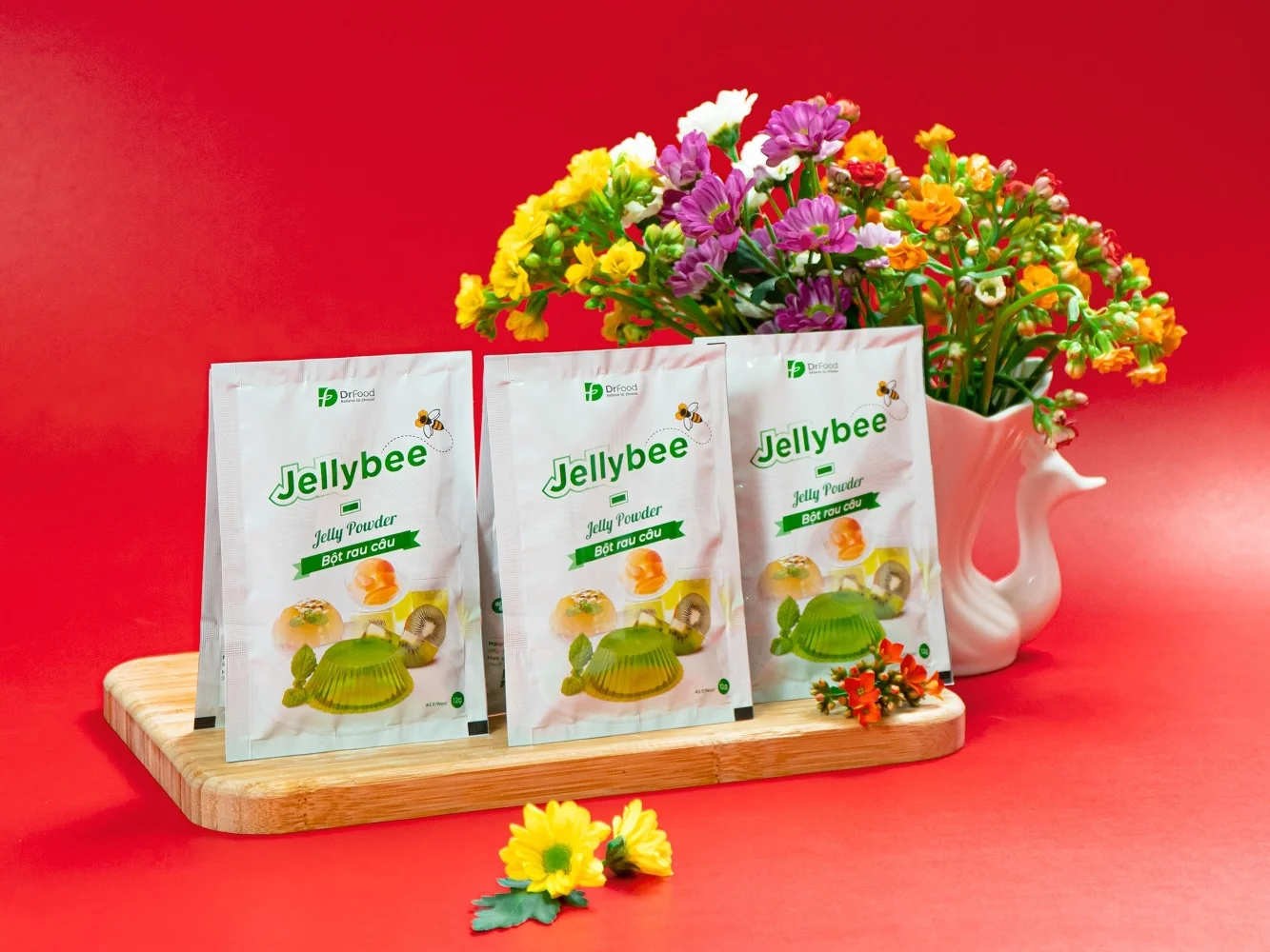 Wholesale Fruity Flavor Jellybee Jelly Powder From Vietnam For Jelly Art Base hot hit tiktok