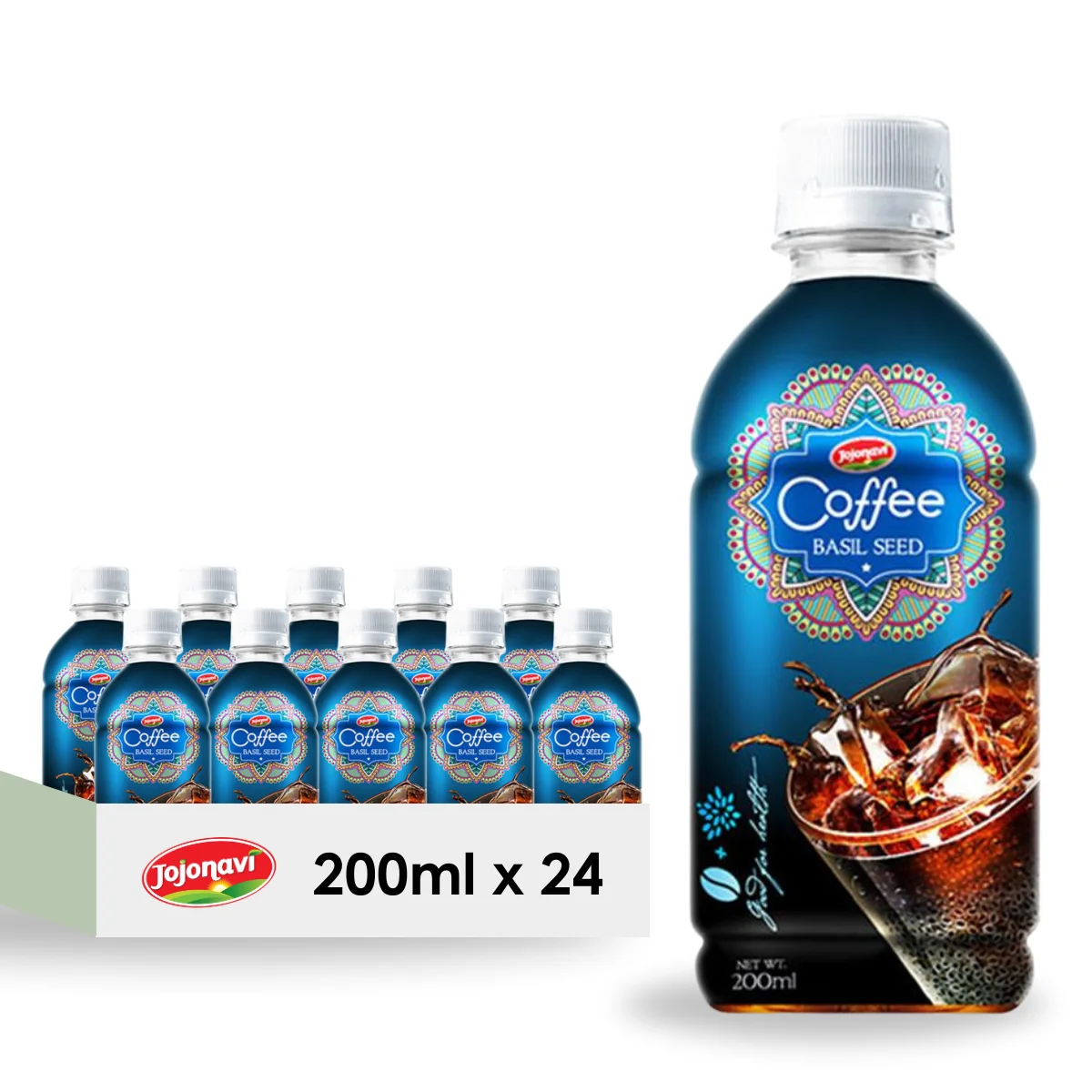 JOJONAVI вьетнамский кофейный напиток с семенами базилика 200 мл оптовая цена от производителя частная торговая марка OEM ODM HALAL koher