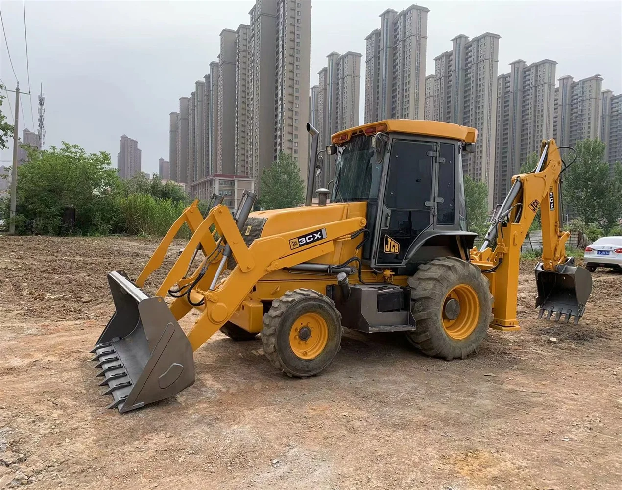 JCB 3CX for sale/JCB used backhoe loader in China used JCB 3CX 4CX retroexcavator for sale