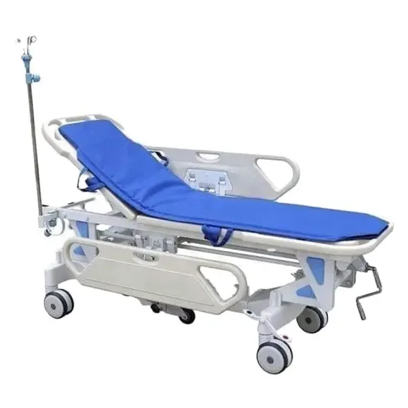 Hydraulic Multi-functional Trolley Stretcher ABS Emergency Ambulance Stretcher for hospital use