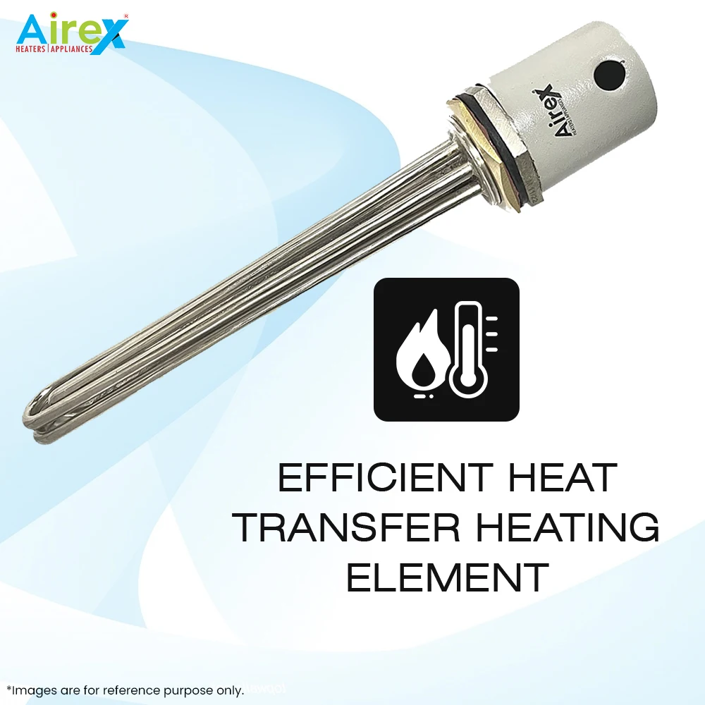 Airex Tubular Water Heater Immersion Heater Rod Water Boiler Storage Tank Heater Thread Type Heating Element BSP 41.9mm 3000Watt