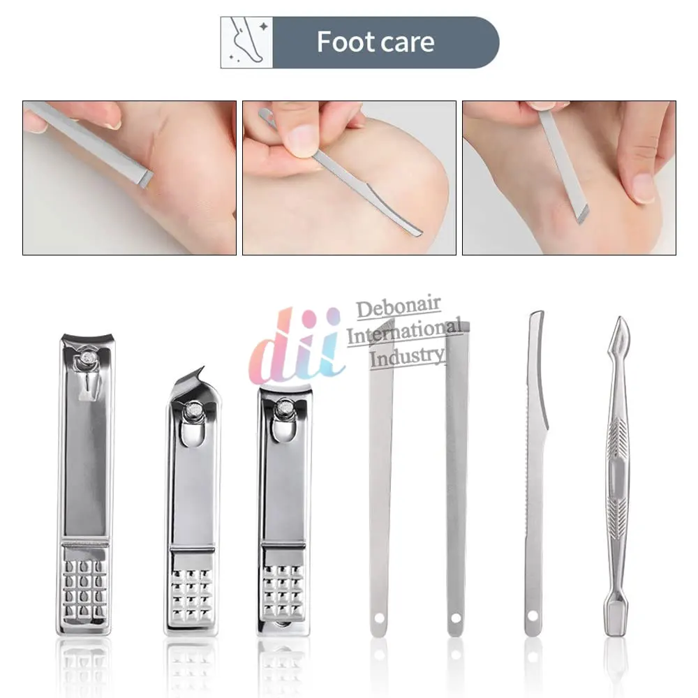Stainless Steel Manicure Set Professional Pedicure Kit Factory Direct Stainless Steel Manicure Set