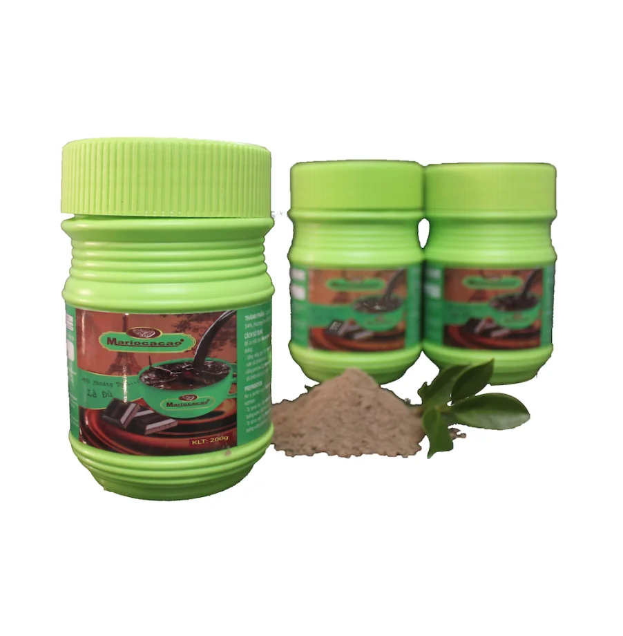 Instant Cocoa Light Green Jar Chocolate Flavor 65% Cocoa 200g/jar Dutched Delicious Bag Packaging Cocoa Powder