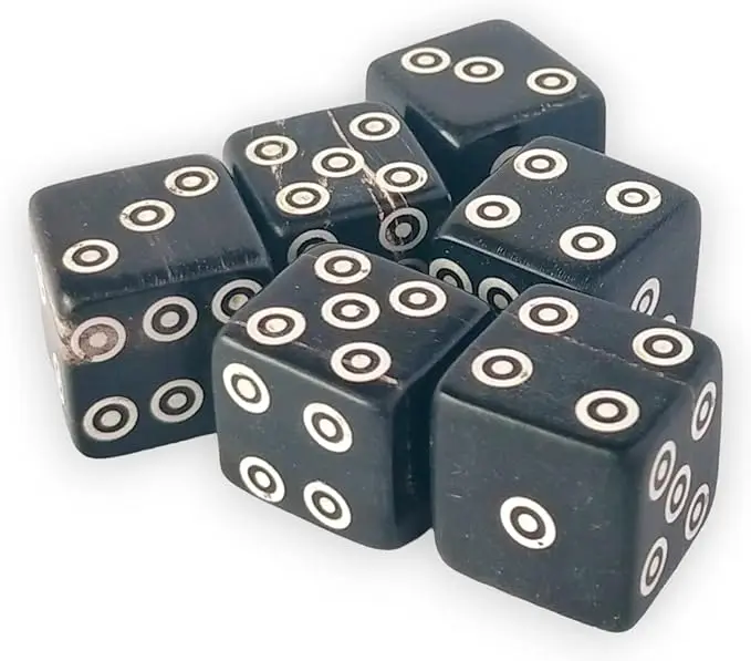 Hot Selling Gaming Horn and Bone Dice cubic dice buffalo Horn gaming dice with customize design and size