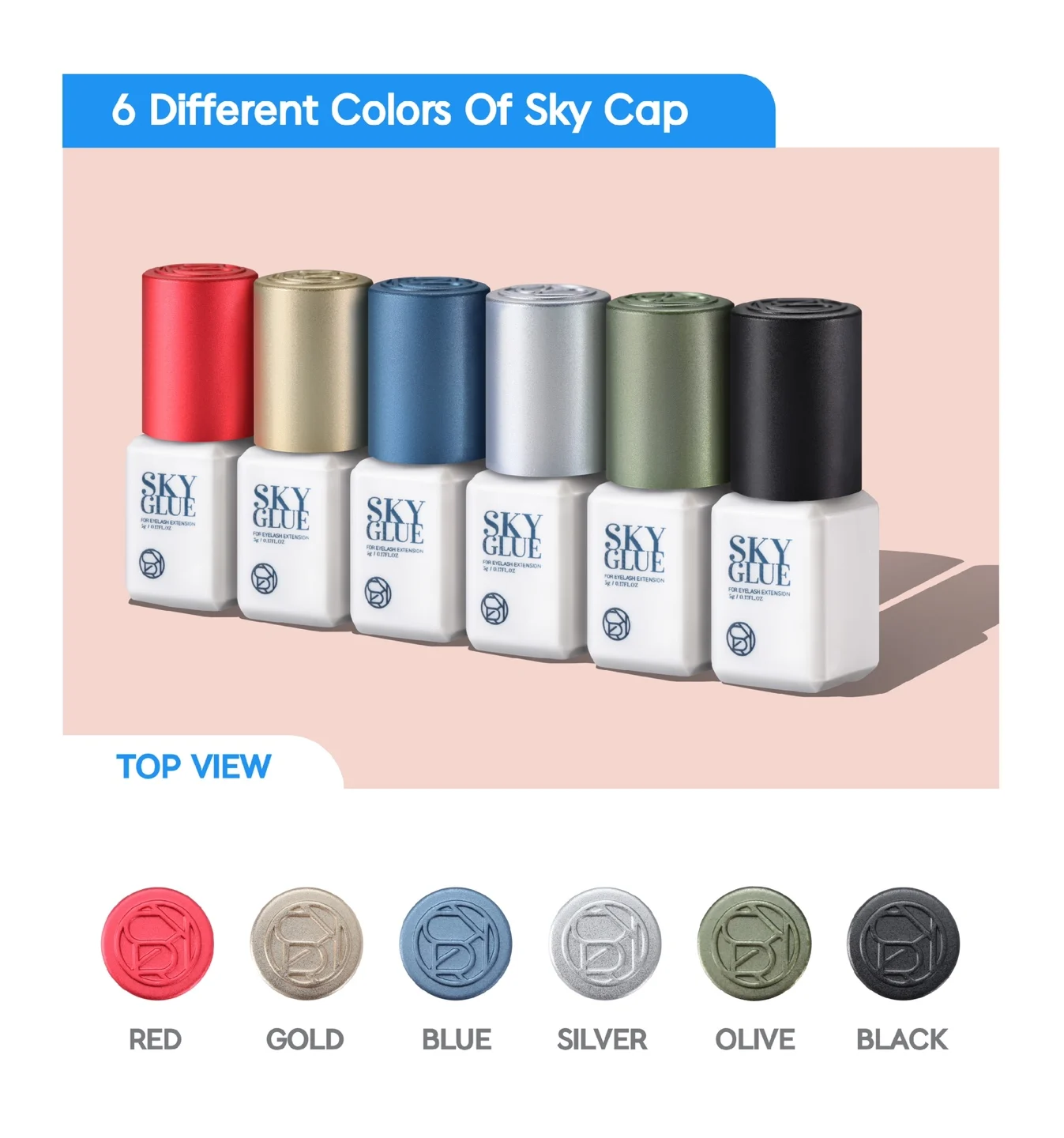 New Sky Glue New Package 5ML S+ type Faster Dry Time Long Retention JM Glue eyelash extension Lady Black adhesive Fastest