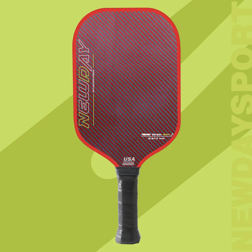 Формованный pickleball весло красный кевлар поверхности на заказ bat из углеродного волокна