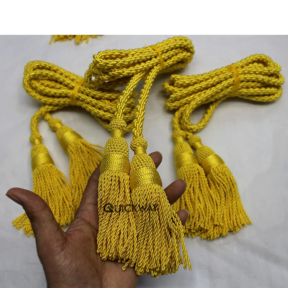 OEM 2023 New Ceremonial Flag Tassels Pakistan Made Wholesale Strings Tri color Bugle cords