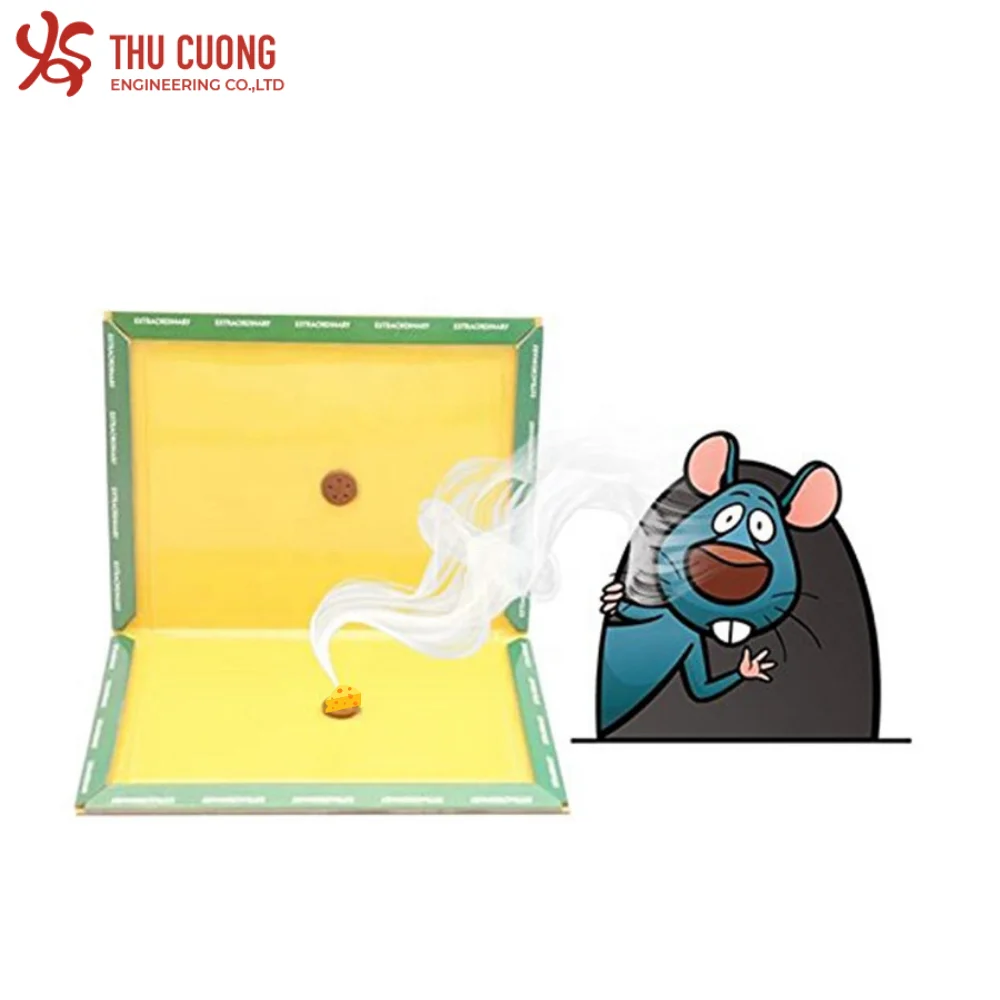 Paper Board Effective Pest Control Disposable Rat Mouse Competitive Sticky Glue Trap Eco Friendly Foldable Design Rodent Control