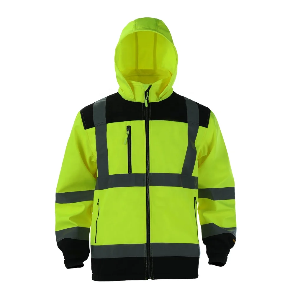 Защитная Светоотражающая куртка, сетчатая ткань, строительная защитная Рабочая одежда, защитные зимние куртки