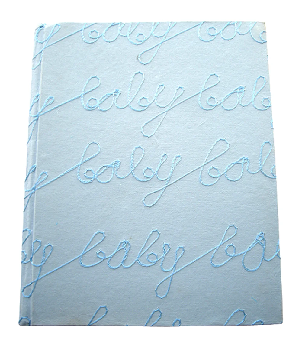 Beautiful Design Sky Blue Cover Handmade Embroidered Home Decoration Photo Album