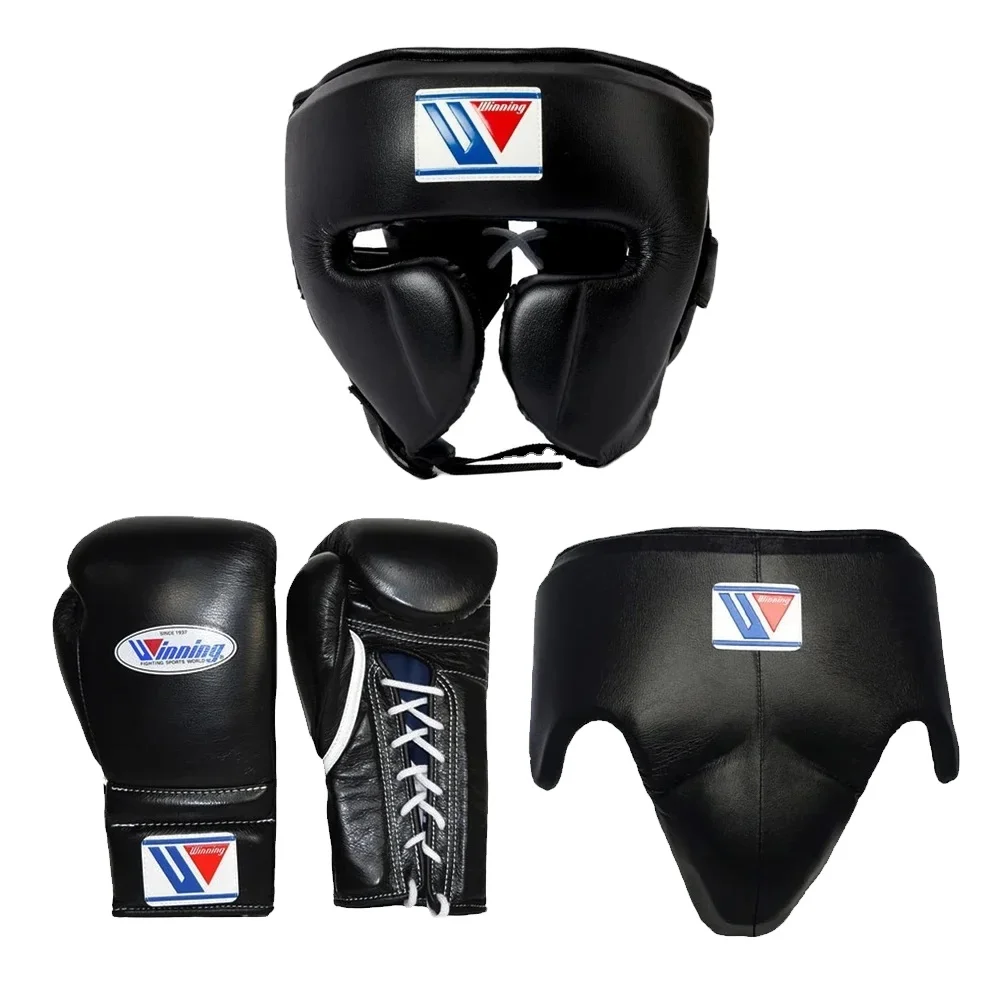 High Quality 100% Cowhide Leather Wholesale High Quality Boxing Sparring Set Professional Custom Made Winning Boxing Set
