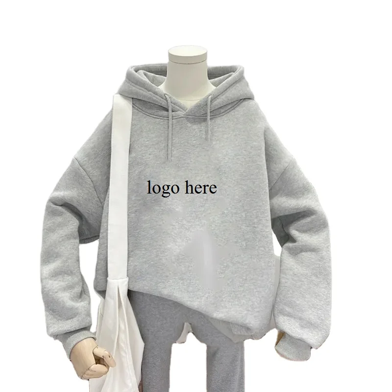 winter jogger hoodies jumper Custom hoodies velvet sweatshirt color fashion pullover hoodie