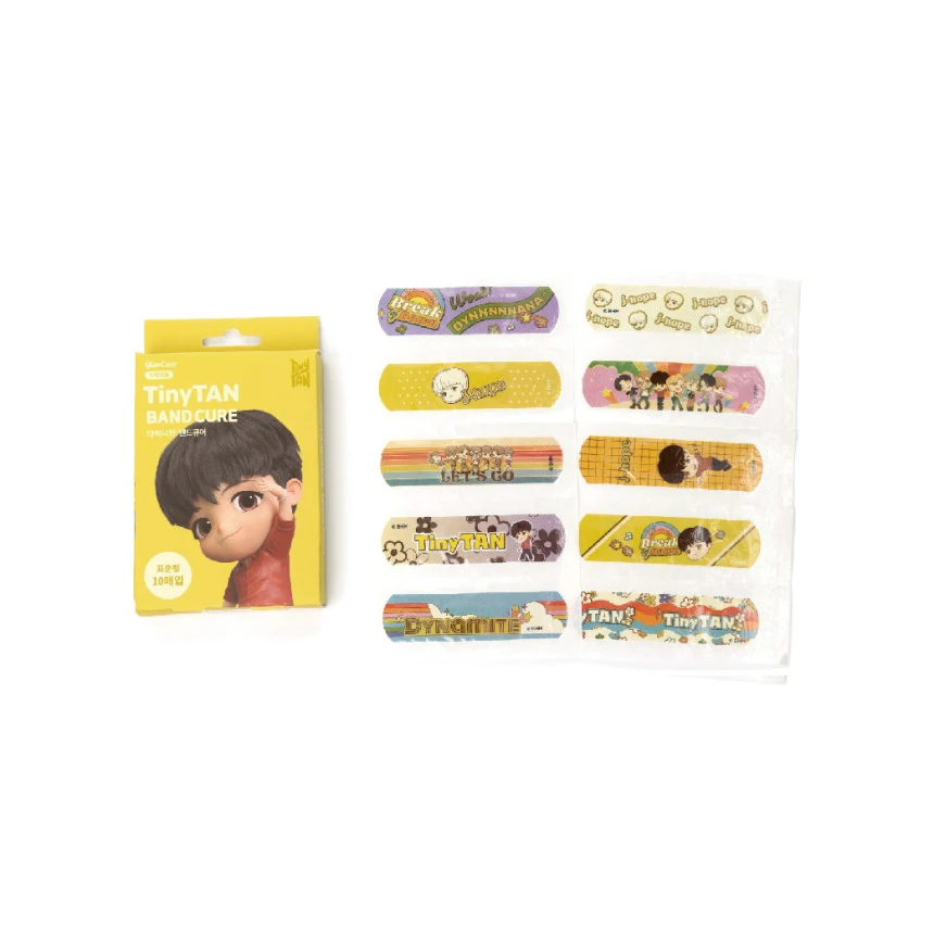 TinyTAN Disposable Bandage 10 different bandage designs per member New Best Selling In Korea The Best Selling