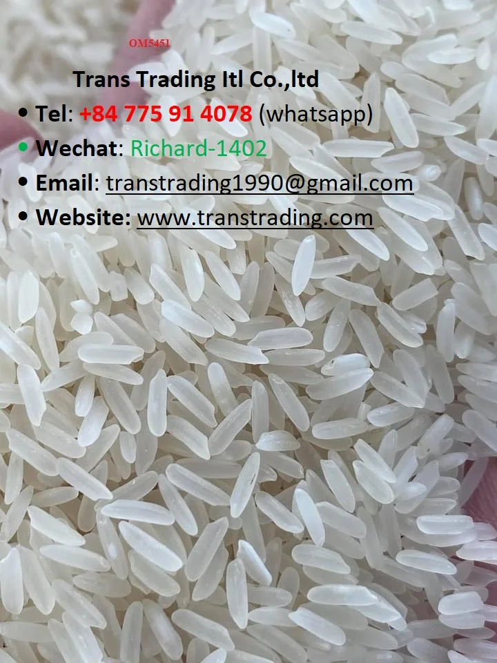 Quality High 5% Broken Cooking Support broken rice 100% Vietnamese Long Grain White Rice OM5451 from Vietnam