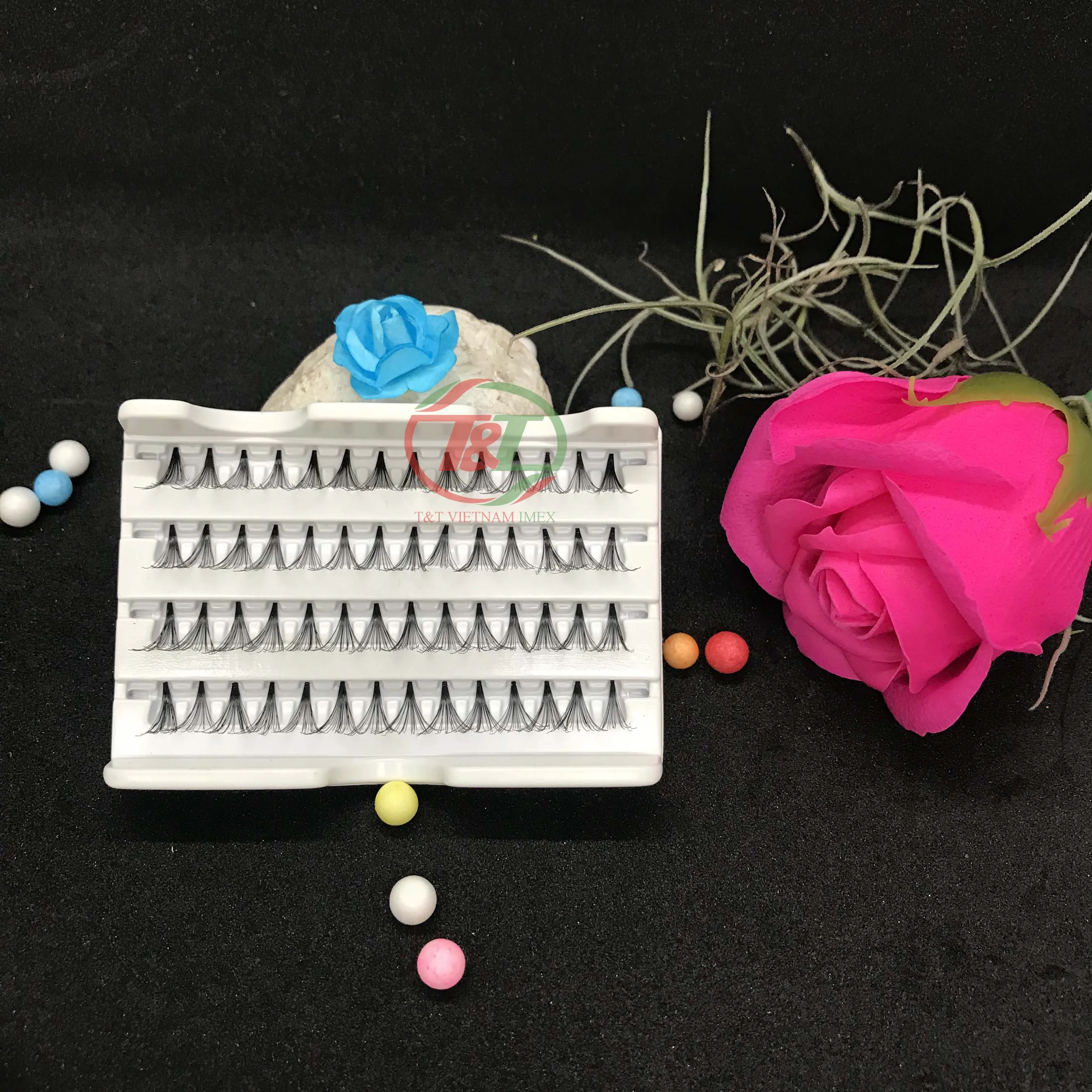 Eyelashes Silk Lash Extension Private Label Eyelashes Individual Eyelash Extension Curl Synthetic from Vietnam