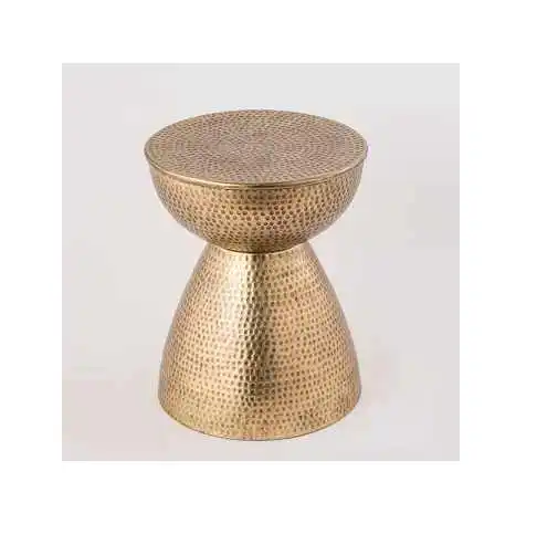 Round Shape Hammered Center Table brass antique finished Designer Coffee Table Classic Stylish Metal Center Table