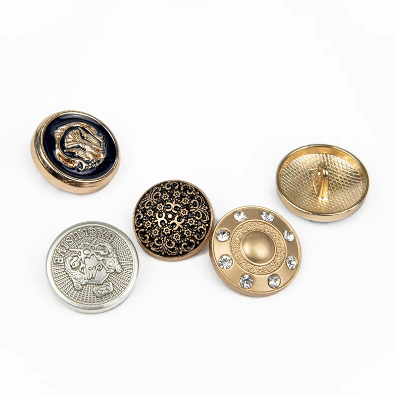 Custom made Wholesale 2024 OEM Metal Buttons Top Quality material with customized colors and Size New Stylish Metal Buttons