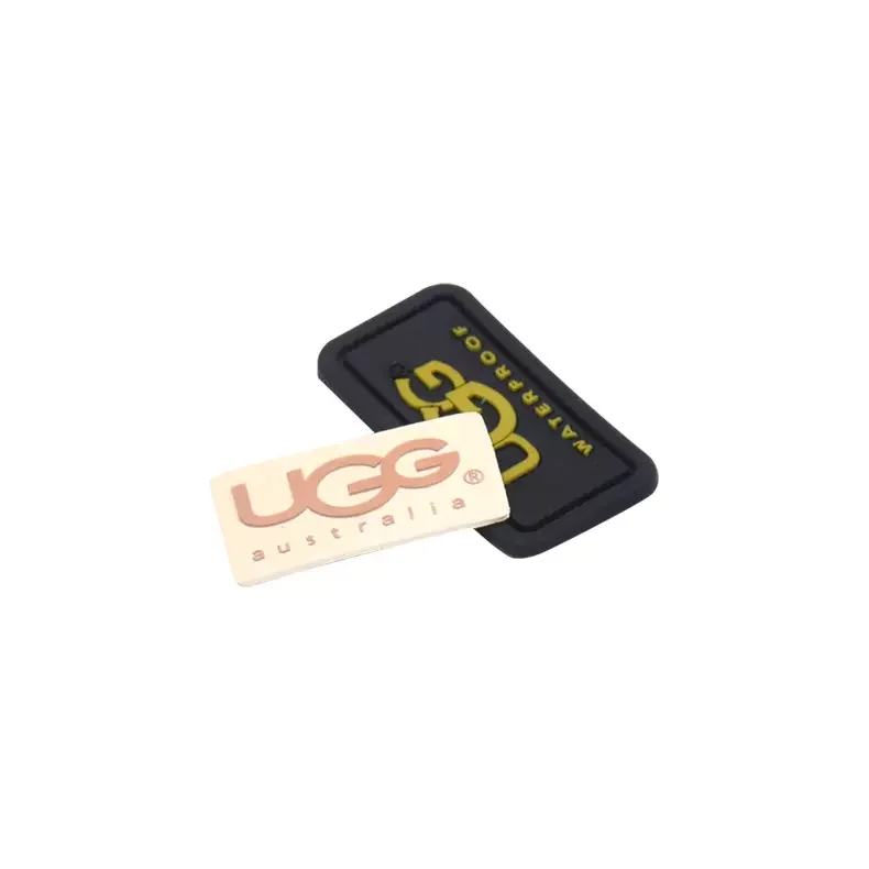 Custom made Design  rubber 3d logo labels pvc embossed lettering rubber patches clothing pvc patches