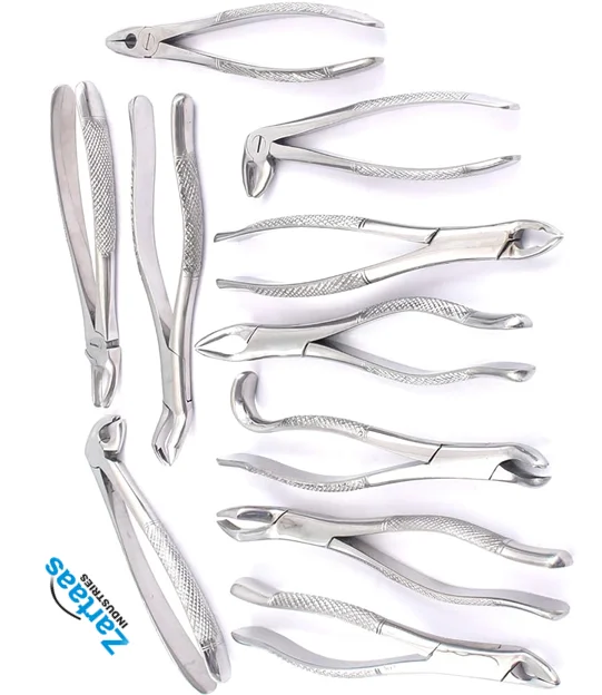 High Quality 10 PCS Basic Oral Dental Surgery Extraction Elevators Forceps Kit Set  Dental Instruments Manufacturer and Exporter
