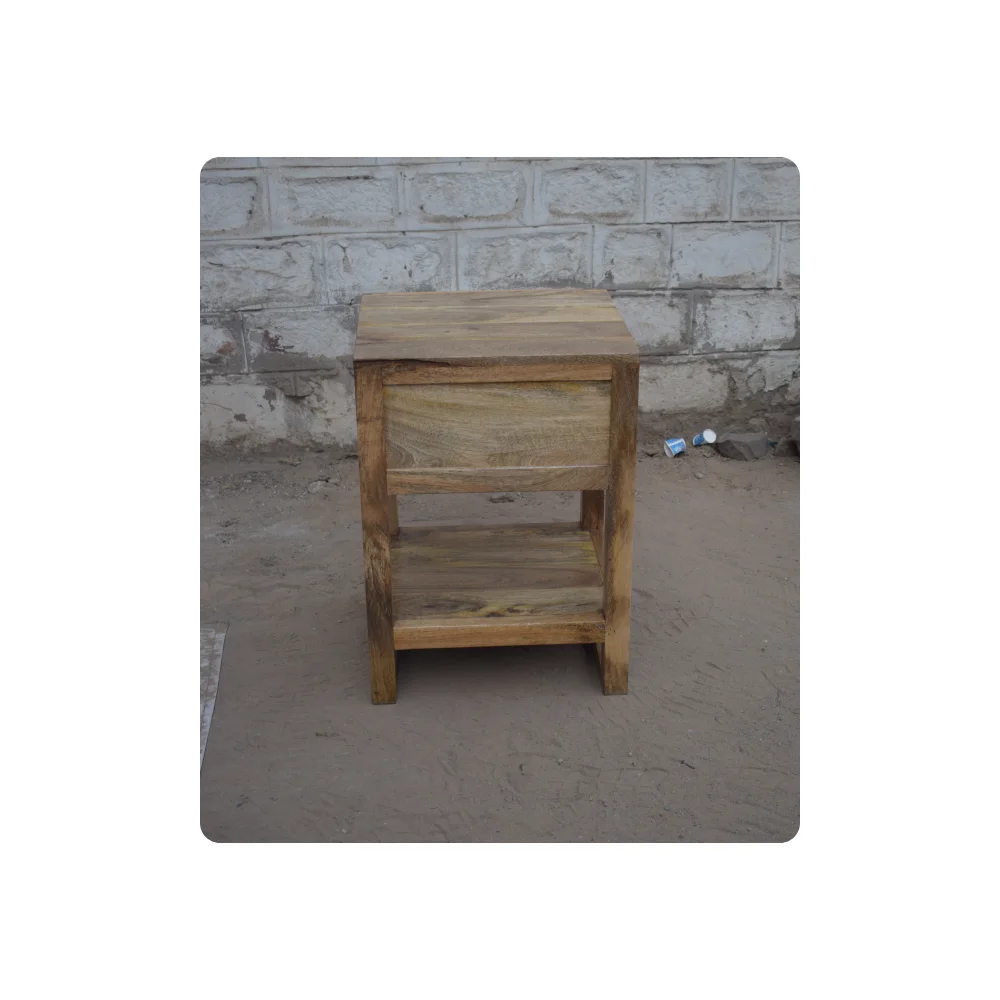 Vintage Mango Furniture 2 Door Bedside Table Modern Wood Indoor Furniture Mango Wood Furniture Customized & Handmade Supplier