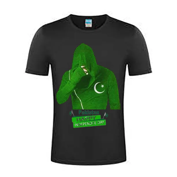 100% Cotton Custom T shirt Manufacturing and Printing Screen printed tee 14 august independence day  shirts Casual T shirts