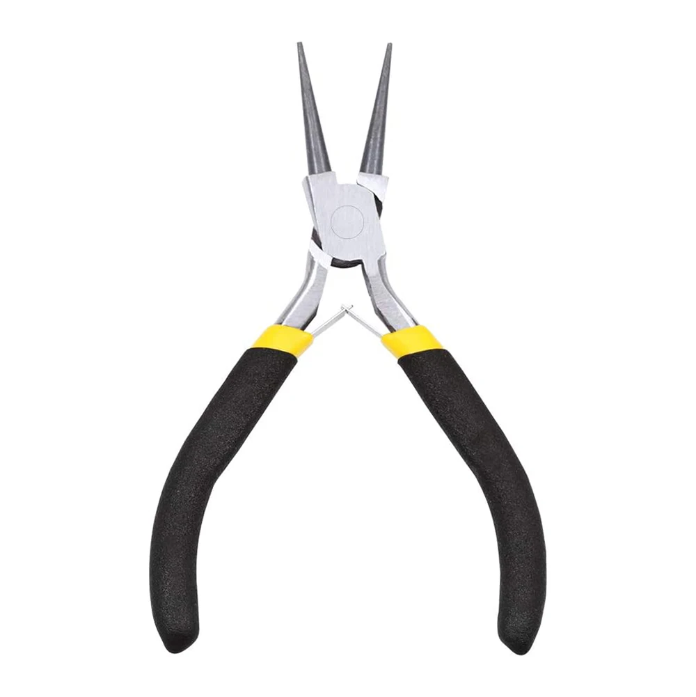 High Grade Jewelry Making Round Nose Pliers Double Spring Chain Bending Jewelry Pliers Soft Grip Handle Nose Plier