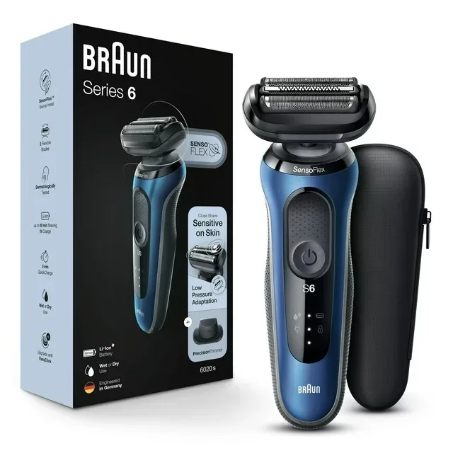 Аккумуляторная мужская электробритва Braun Series 6 6020s