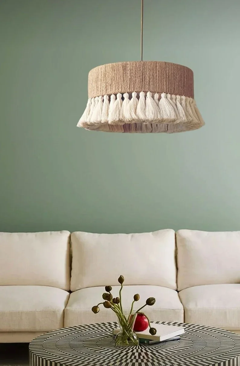 Home Decoration Lighting Accessories Lamp Cover Ceiling Lights Best Seller Traditional Seagrass Lampshade Woven Vintage Natural