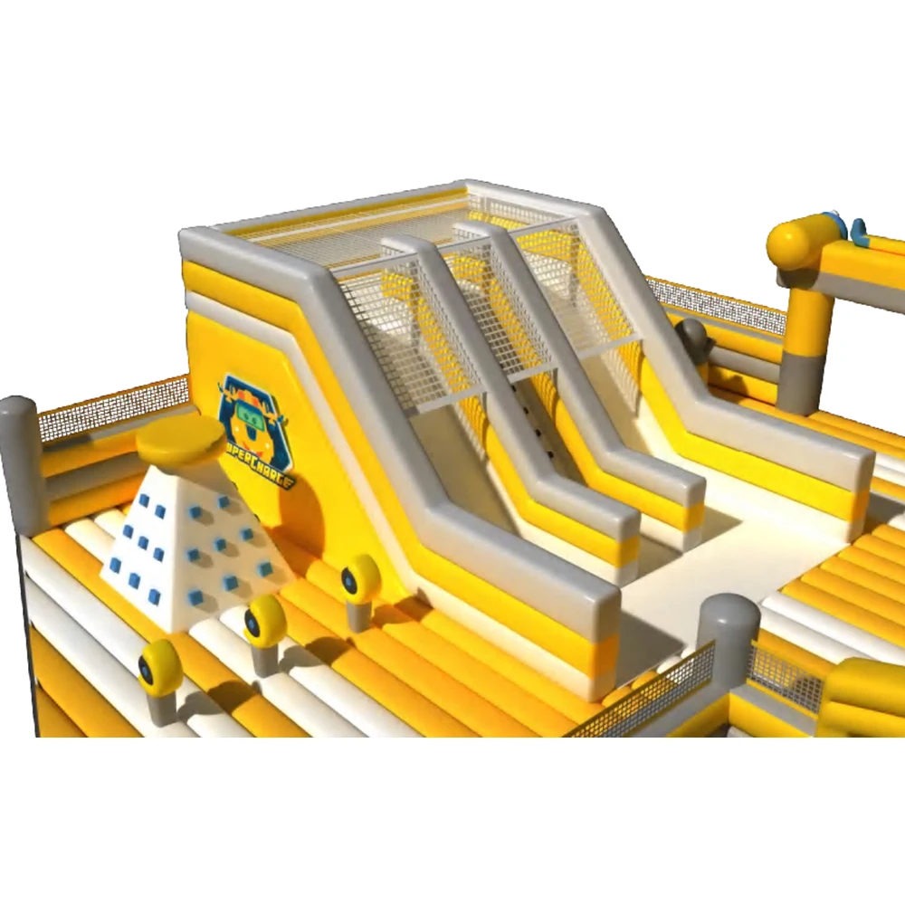 Пользовательский логотип самый популярный городской детский открытый красочный парк желтое мягкое игровое оборудование с