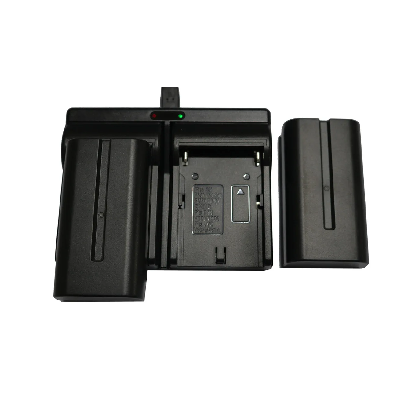 Micro USB Double Slots Smart Battery Charger Camera Battery Charger for Canon Sony Panasonic DMW-BCA7/CGR-S001E